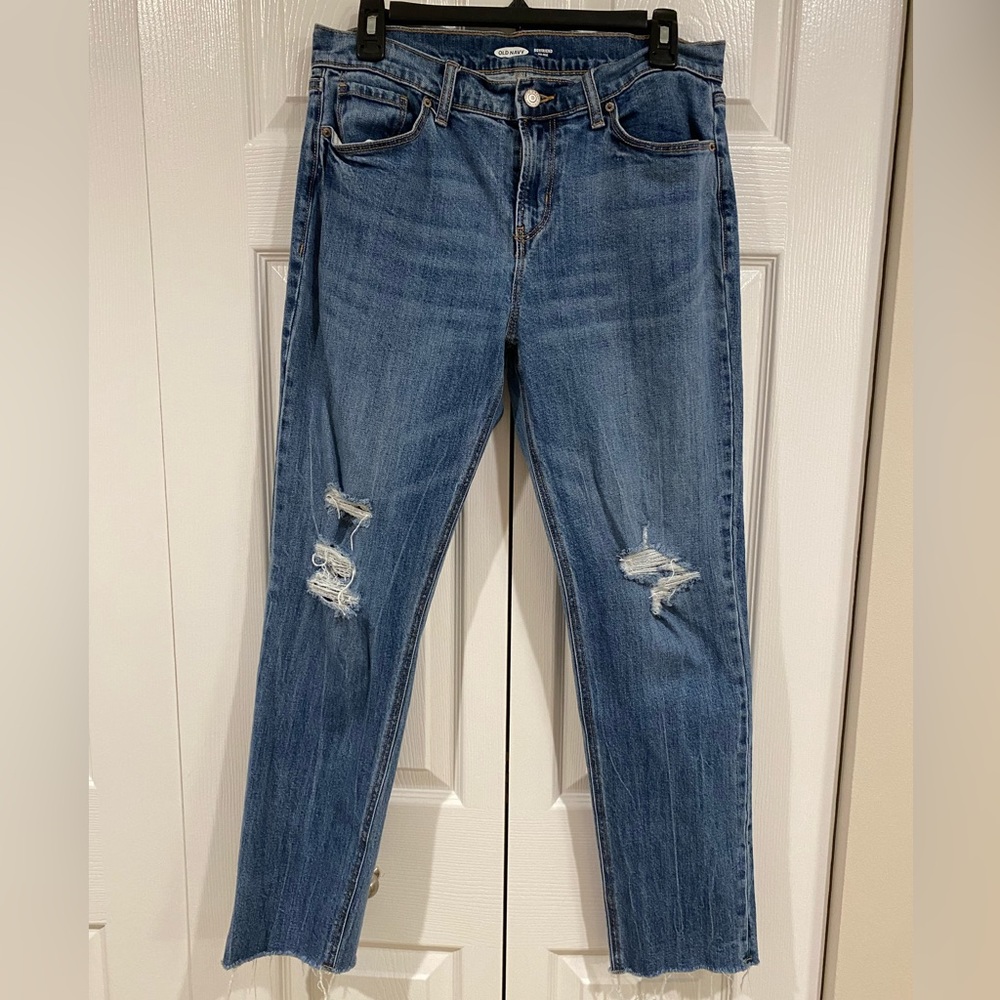 Old Navy Mid-Rise Boyfriend Jeans Size 8